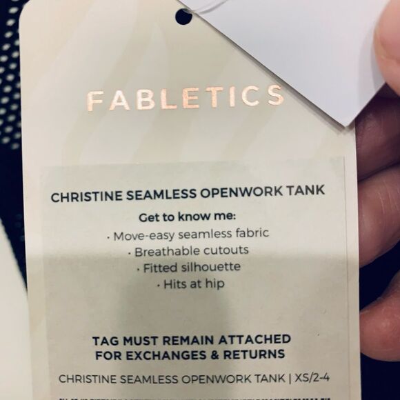 Fabletics Christine Built In Bra Tank Top Size XS NWT - Picture 3 of 14
